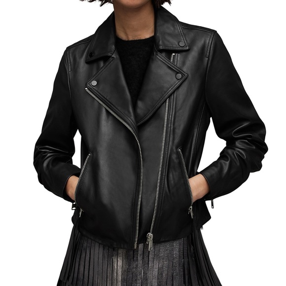 Outerwear All Saints Blair Shadow Coat All Saints Leather Jacket